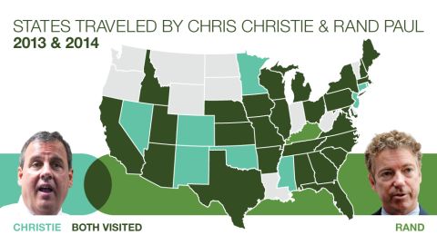 christie paul states traveled