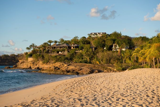 Eighth-place Galley Bay Resort in St. John's, Antigua, another adults-only resort, sits on a private 40-acre property with nearly a mile of Caribbean beachfront and a bird sanctuary nearby. 