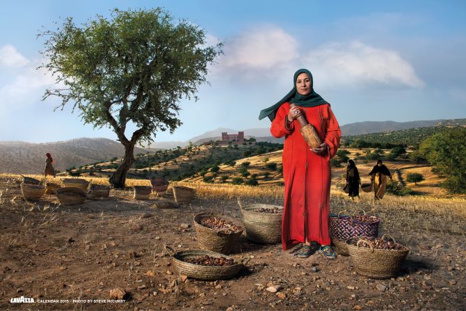 Along the rolling hills of Morocco's southern coast, Nadia Fatmi, pictured, stands as guardian of her homeland's treasured <a href="https://www.cnn.com/2012/10/09/world/meast/argan-oil-berbers-morocco/" target="_blank">argan oil</a>. For generations, locals have been harvesting the oil by crushing the seeds of the spiky tree for medicinal and culinary purposes. But in recent years, the oil has become a much sought-after beauty product in many Western countries. As the president of the <a href="http://fairtrade.tumblr.com/post/45105818691/the-women-of-the-tighanimine-cooperative-the" target="_blank" target="_blank">Tighanimine cooperative</a>, Fatmi works alongside 60 women  to generate income for the region.