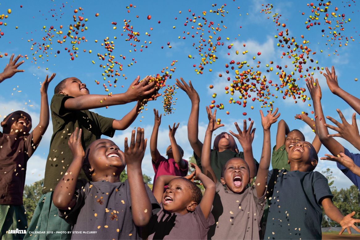 This photograph showcases some of the children Kilasara has been able to help provide an education for. He adds: "A seed thrown into the air and allowed to fall to the ground (demonstrates) that the future really does lie in our own hands."