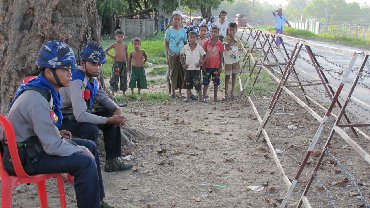 This is as far as the Rohingya are allowed to go, though other ethnic groups are allowed to move about freely.