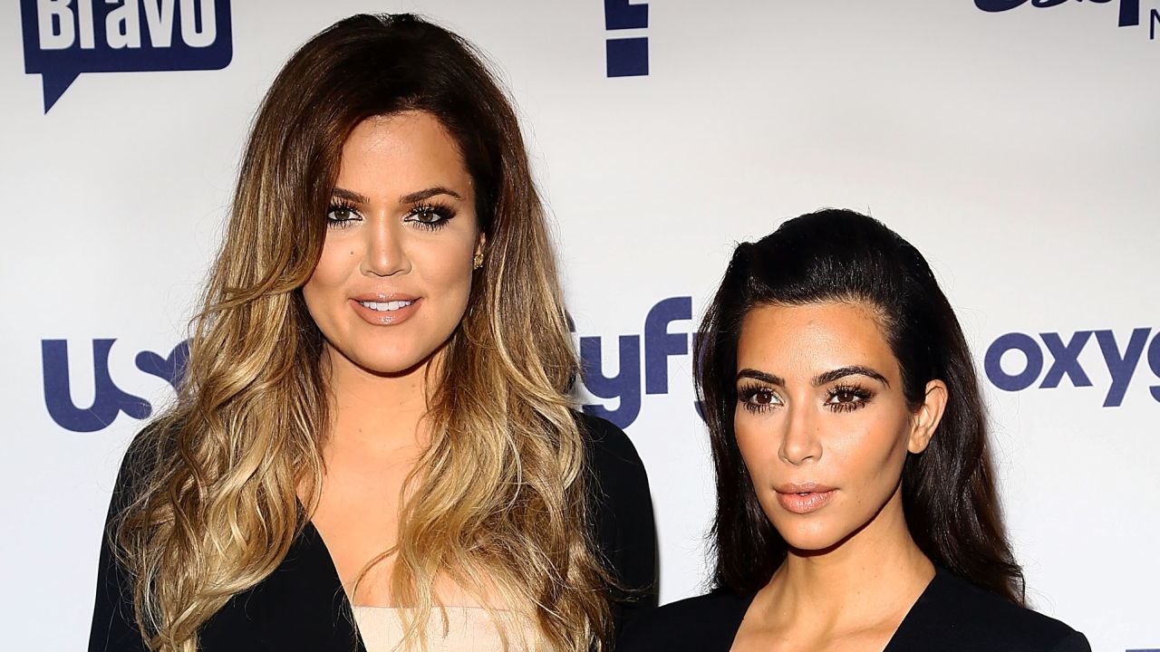 Sisters Khloe, left, and Kim Kardashian were the talk of the Internet on November 11.