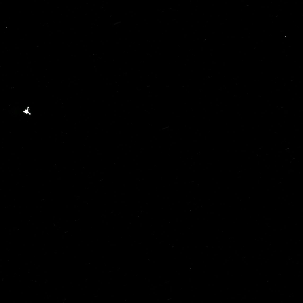 Rosetta's OSIRIS camera captured this parting shot of the Philae lander after separation.
