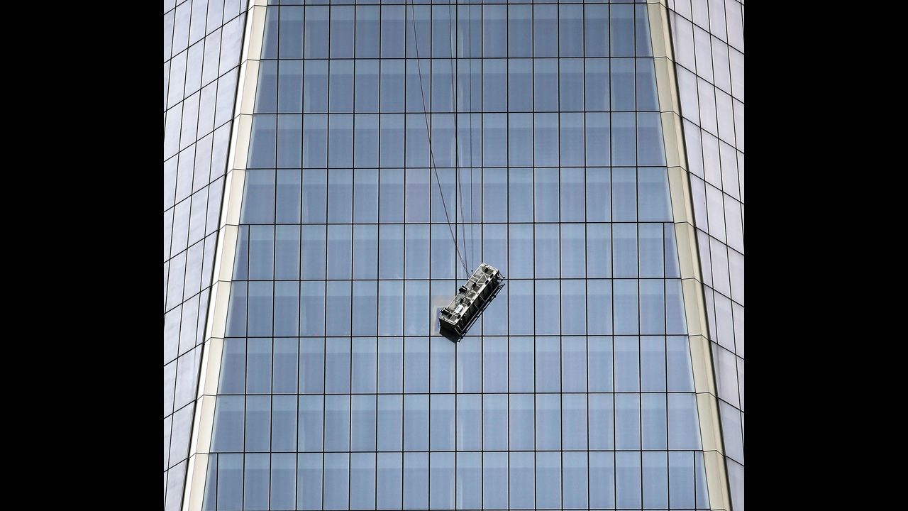 New York emergency crews rescued two workers trapped on a window-washing scaffold dangling perilously at the 69th floor of the 1,776-foot One World Trade Center building in lower Manhattan on Wednesday, November 12, authorities said. 