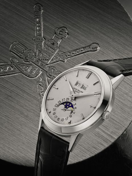 This 1972 Patek Philippe, which may be the only one of its kind, is engraved with the emblem of Oman. It sold for $320,986. 
