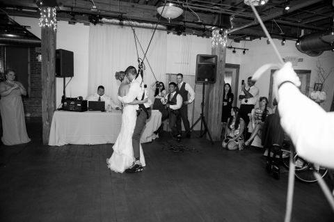 "The dance was a beautiful moment to not only capture, but to experience," wedding photographer Rachel Linnea told CNN.