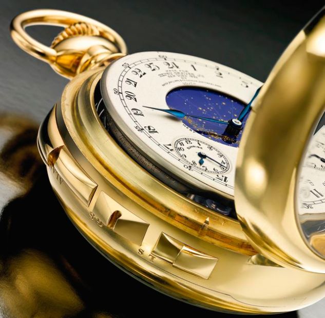 The timepiece's most impressive feature is a "celestial map", which charts the movement of the stars above its former owner's Fifth Avenue apartment.