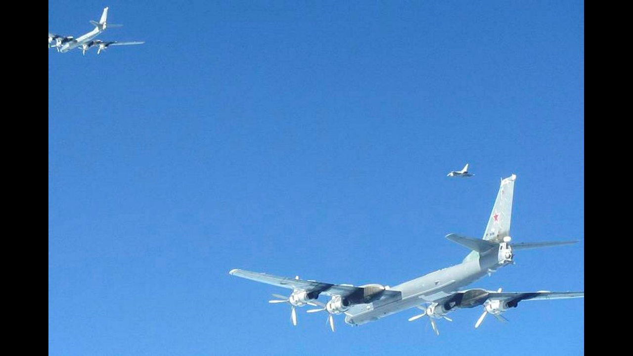 Fighter jets from the Netherlands intercepted two Russian bombers in Dutch airspace in April 2014.