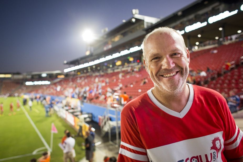 Jon Burns was inspired to start his volunteer group, Lionsraw, while he was surrounded by passionate fans at a soccer game. "It was like an untapped army," he said. "And I started asking myself, 'What could I do if we could mobilize some of these people to do some good?' "