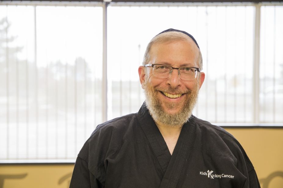 Goldberg, who has a black belt in Choi Kwang Do, founded Kids Kicking Cancer in 1999. He was inspired by his late daughter, Sara, who died of leukemia when she was 2.
