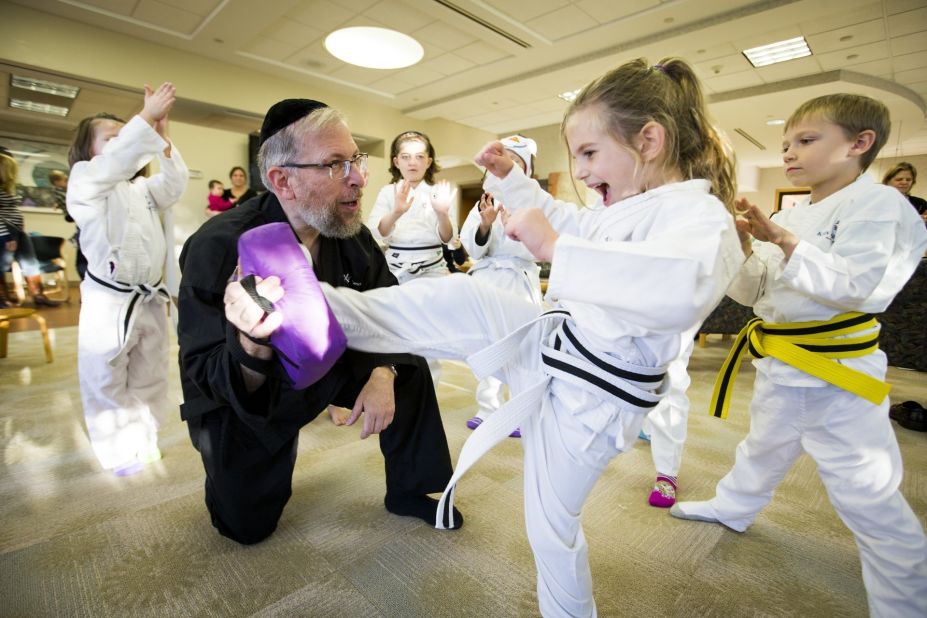 After witnessing the pain and fear that children with cancer endure, Rabbi Elimelech Goldberg founded a program that provides free martial arts classes so kids can learn to control their pain and feel powerful.