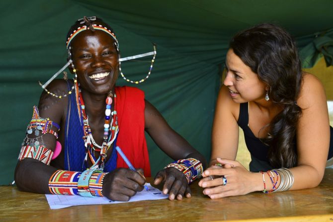 Hazzah spent a year living among the Maasai to understand their relationship with lions and why they were killing them. "Livestock are the core of their culture. ... It's their main source of livelihood," Hazzah said. "When they lose their cows, they don't have anything left. So they retaliate, and they kill lions."