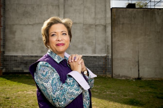 March-Grier visits the site where a new Roberta's House will be built in Baltimore. "We're giving families in this city a sense of hope," she said. "We're helping to heal wounds and bring families back together again."