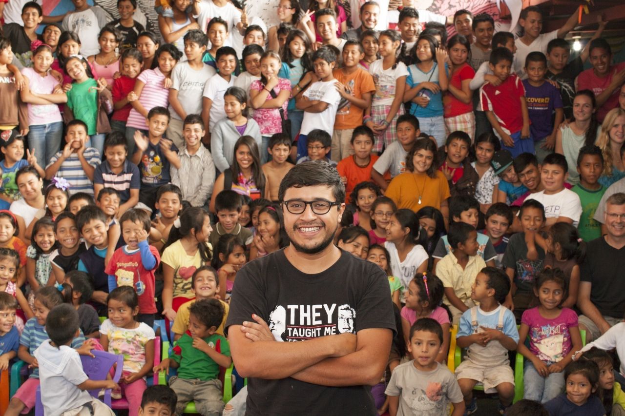 "I love my city and my country. I want to inspire these kids," Romero Fuentes said. "They are the ones in charge of writing the new history in Guatemala."