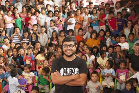 "I love my city and my country. I want to inspire these kids," Romero Fuentes said. "They are the ones in charge of writing the new history in Guatemala."