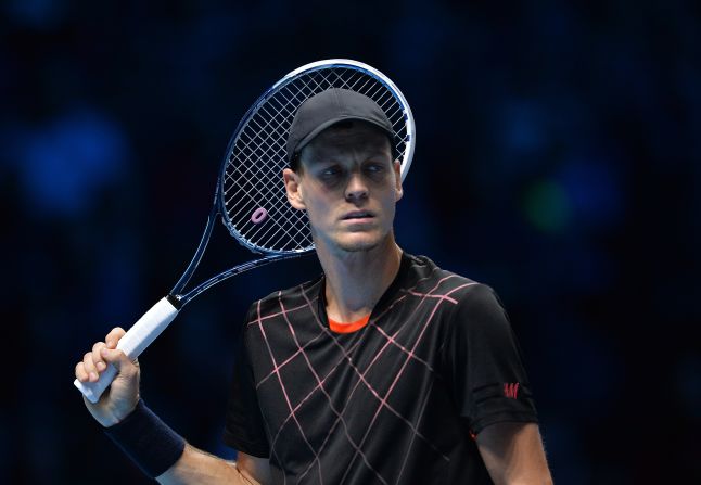 Czech Berdych slipped to his second defeat in the group stages to be eliminated from the competition.