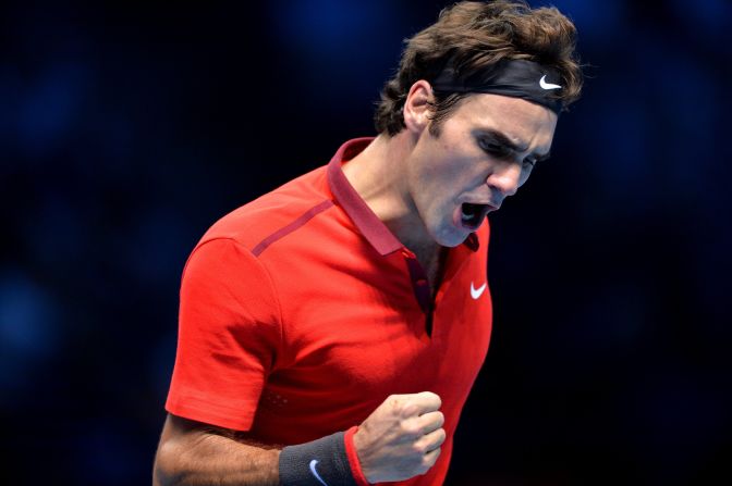 Roger Federer had to survive four match points before beating compatriot Stanislas Wawrinka in the semifinals of the ATP World Tour Finals.