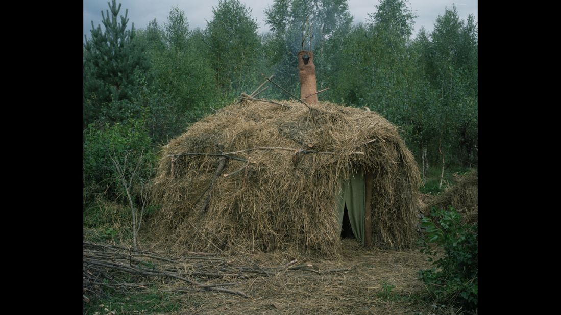 One hermit's hut in Russia. 