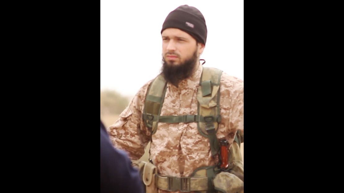 The propaganda video, released on November 16, shows an ISIS member believed to be Frenchman Maxime Hauchard.