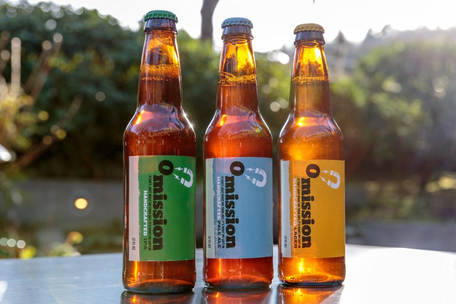 A lager, pale ale and an IPA are part of the Omission lineup of beers, brewed specially to be gluten free.