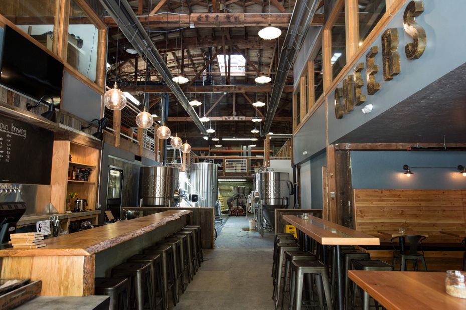 With its exposed bow-truss ceiling, Ex Novo is among the most atmospheric brewpubs in town. 