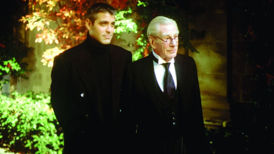 George Clooney (seen here with Michael Gough in "Batman & Robin") was both the caped crusader and the sexiest man alive in 1997. 