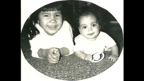 This is my big sister Darlene and me a few months after I was adopted. To this day, even though we are both grown, she's still my big sis. 