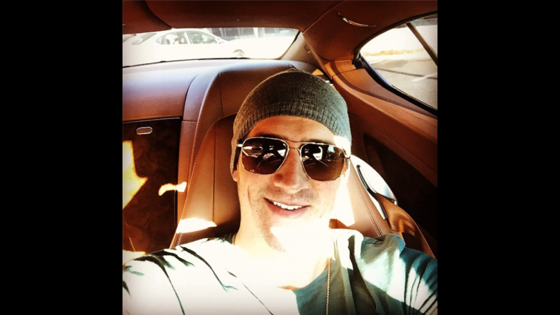 "Sunday stroll!" wrote swimmer Ryan Lochte in the selfie <a href="http://instagram.com/p/vewN4rBGn8/?modal=true" target="_blank" target="_blank">he posted to Instagram</a> on November 16. 