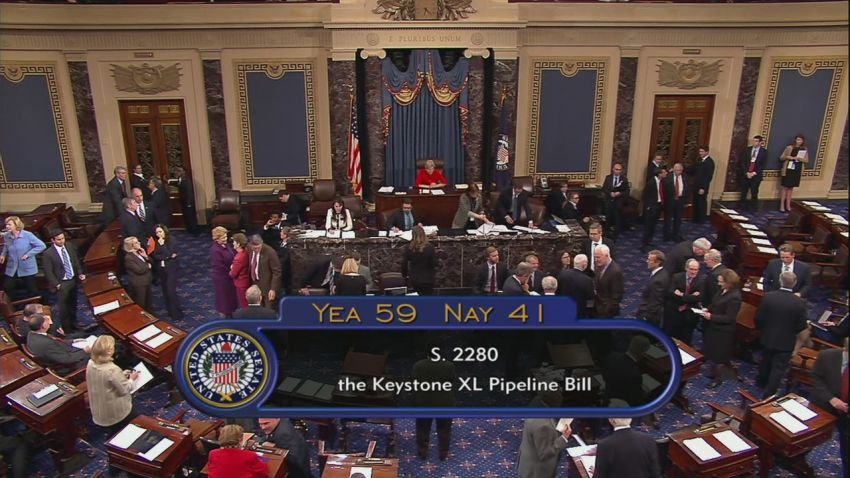 sot senate keystone pipeline vote outburst singing_00001501.jpg