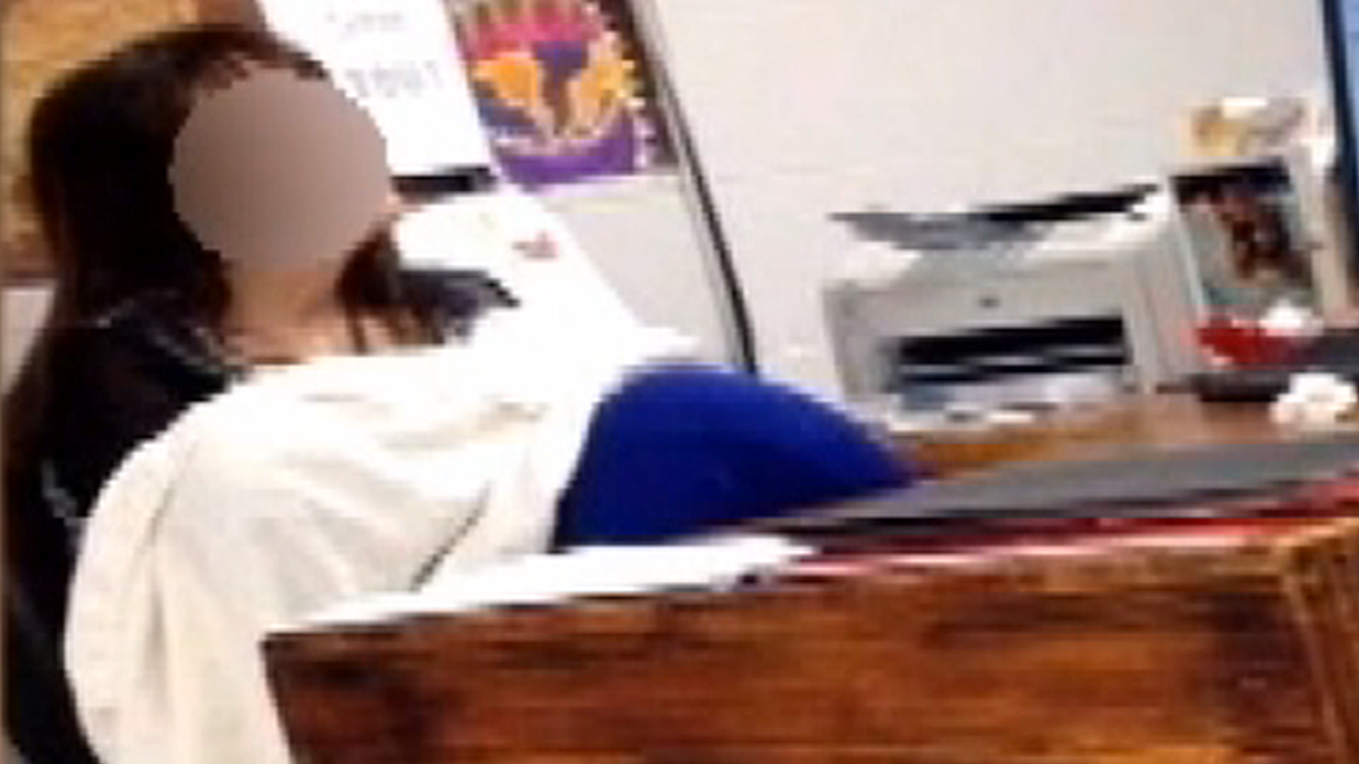 Teacher caught breastfeeding in class