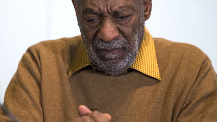 In this Nov. 6, 2014 file photo, entertainer Bill Cosby pauses during a news conference. 