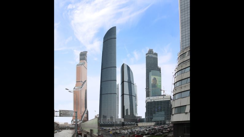 <strong><em><u>Name:</u></em></strong> Vostok Tower (Federation Towers)<br /><br /><strong><em><u>Location:</u></em></strong> Moscow, Russia<br /><br /><strong><em><u>Height: </u></em></strong>373.2 meters (1,224 feet)<br /><br /><strong><em><u>Description:</u></em></strong> The first of two giant new Moscow towers to be completed in 2015, the Vostok Tower is the tallest building in the Federation Building complex that began as far back as 2003.