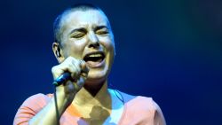 BYRON BAY, AUSTRALIA - MARCH 21: Sinead O'Connor performs on stage during day two of the East Coast Blues & Roots Festival on March 21, 2008 in Byron Bay, Australia. (Photo by Kristian Dowling/Getty Images).