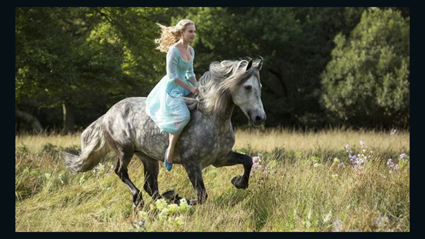 Lily James stars in "Cinderella" as the titular heroine. 