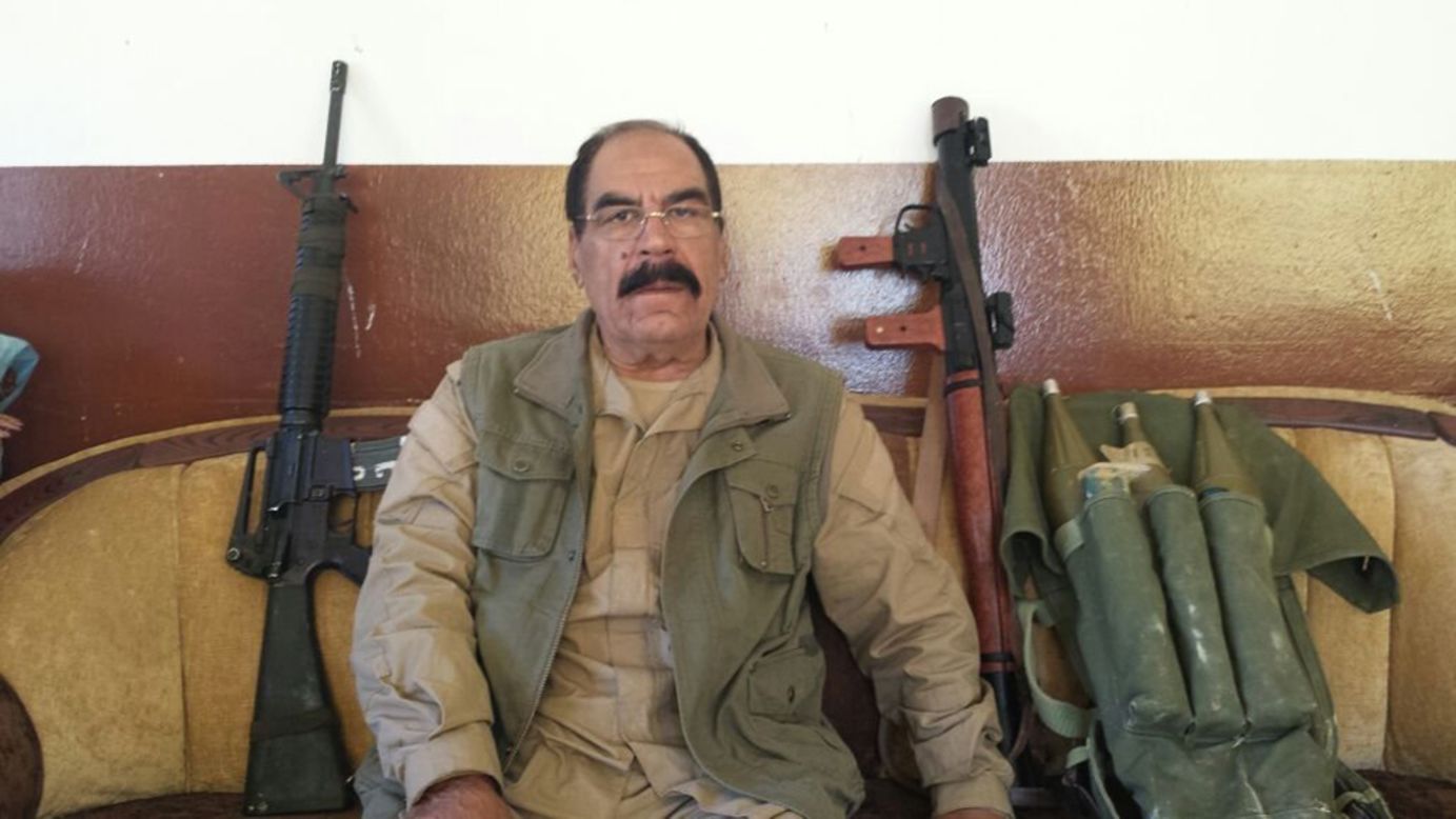 Shesho is the commander of the Yazidi Protection Unit in northern Iraq. He and his troops are defending the Yazidis who remain on Mount Sinjar near the holy shrine of Sheref ad-Din.