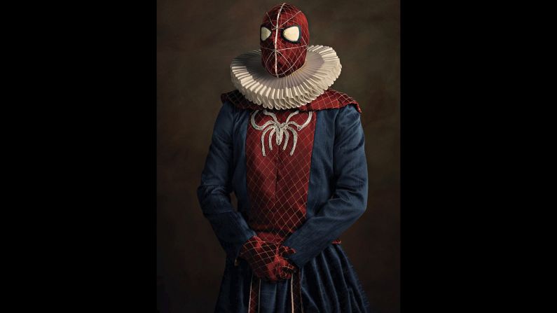 Spider-Man. "As science fiction meets history of art, time meets an inexhaustible desire for mythology which is within each of us," Goldberger says.