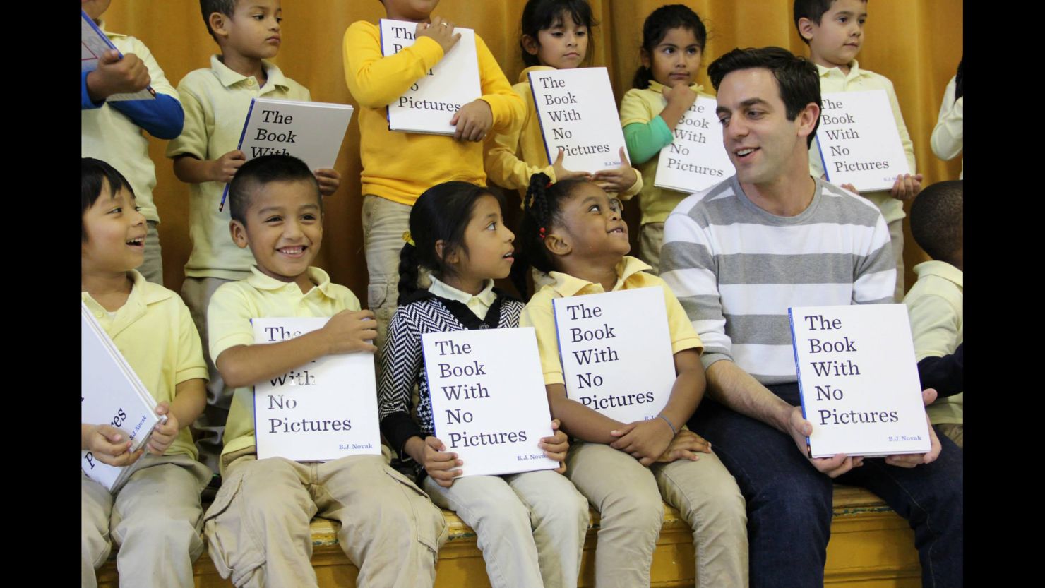 Actor B.J. Novak (right), who is best known for his role as Ryan Howard in "The Office," has written a hit children's book.