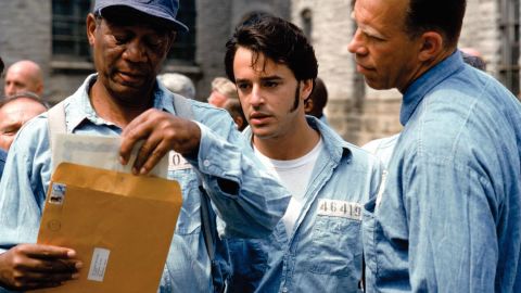 <strong>Then:</strong> Gil Bellows, center, was one of the lesser-known actors on "The Shawshank Redemption" set. Before landing the role of a convict named Tommy, Bellows had earned just four other credits for TV roles. 