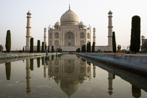 Completed in 1643, the Taj Mahal was built by the Mughal emperor Shah Jahan in memory of his third wife, Mumtaz Mahal, who is buried there alongside Jahan. The site is visited by four million tourists each year. 