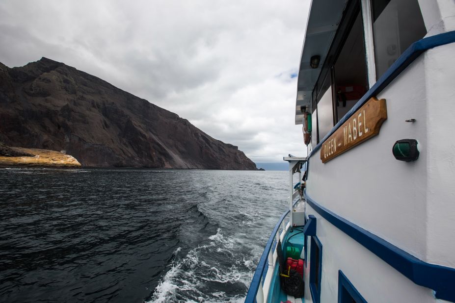 The crew's Galapagos "chariot" is the expedition vessel "The Queen Mabel."  
