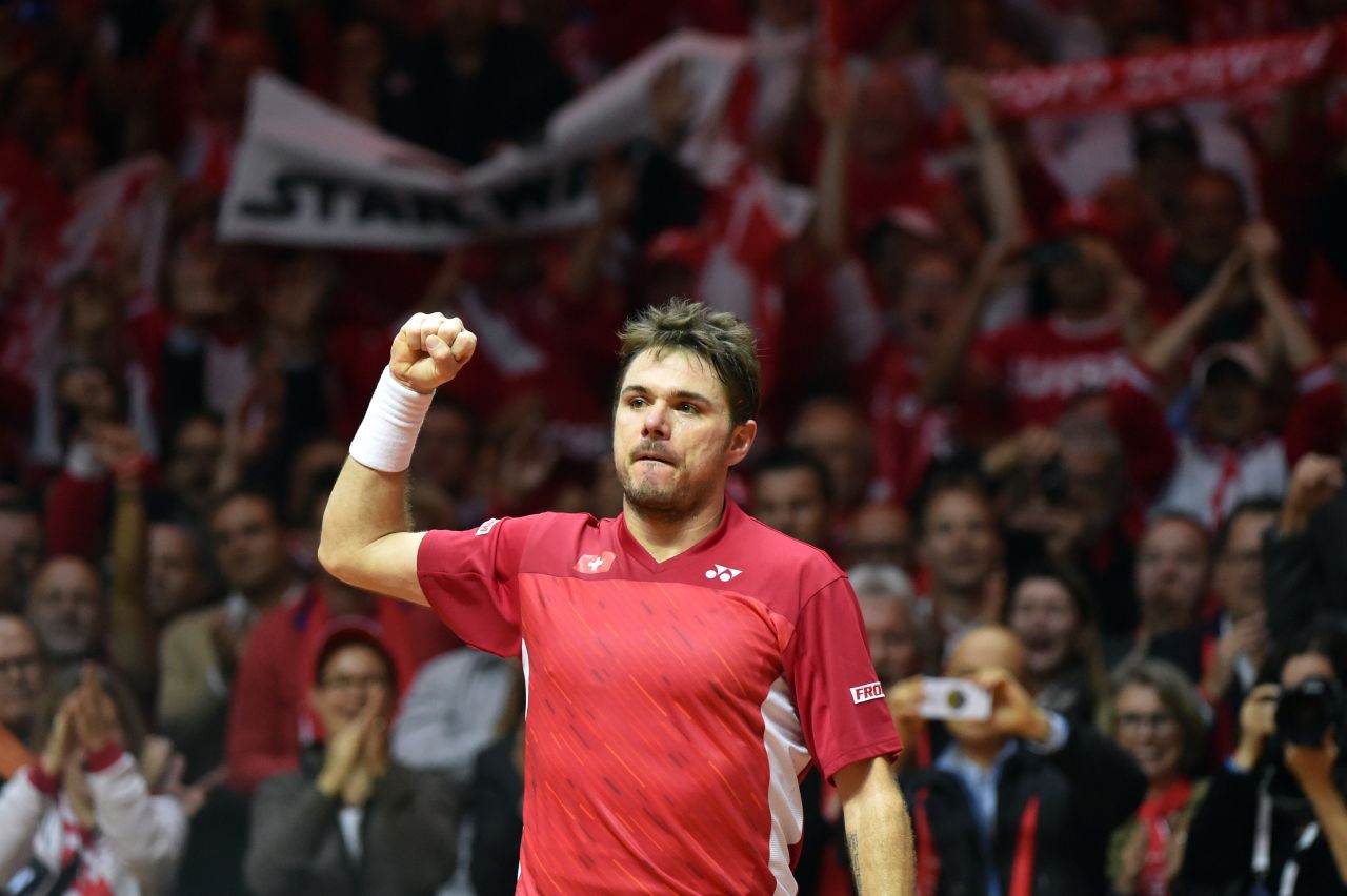 Australian Open champion Wawrinka had put up a superb performance against Jo-Wilfried Tsonga to put the Swiss 1-0 up in Lille.