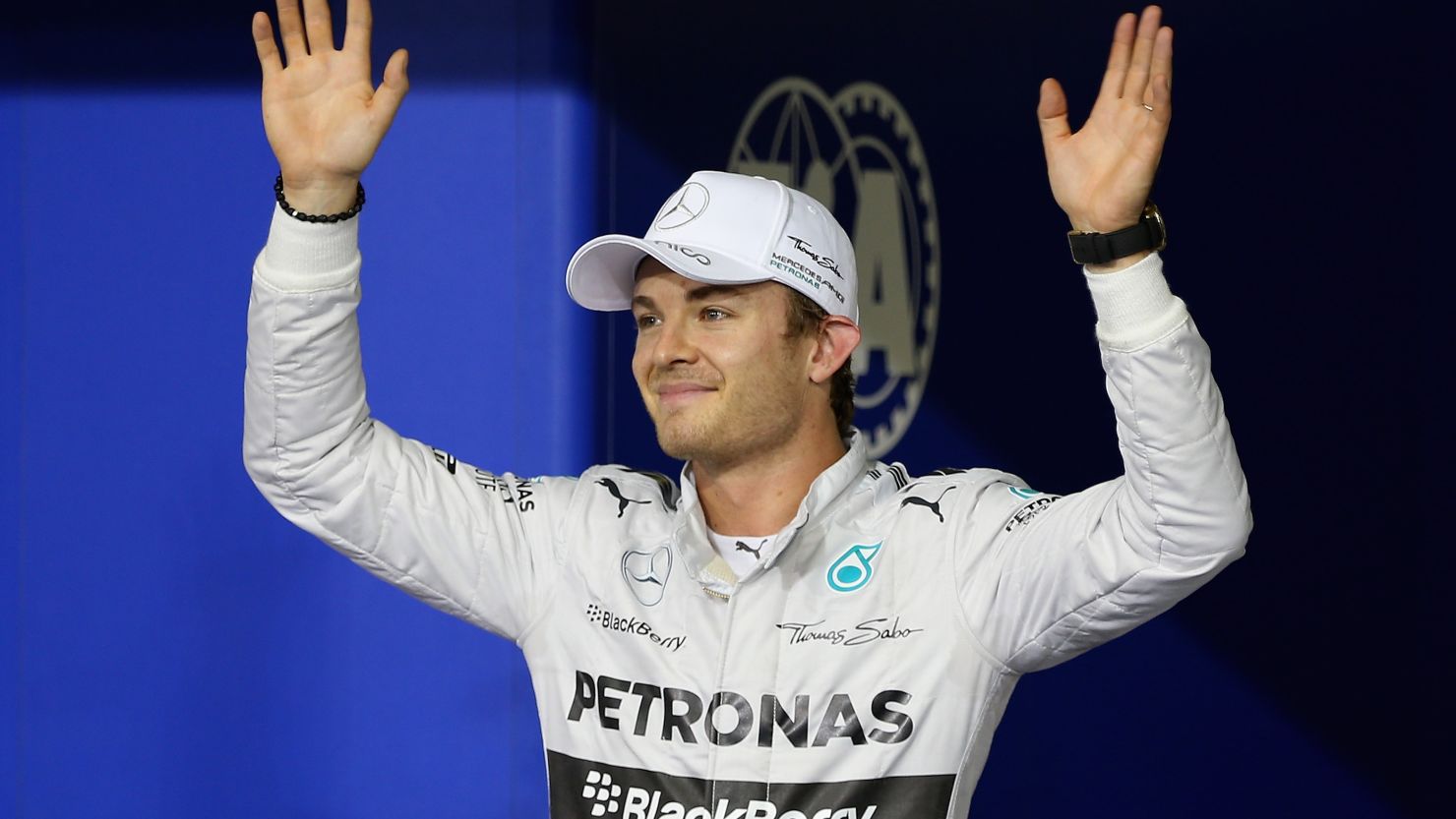 Nico Rosberg drew first blood by snatching pole in the crucial Abu Dhabi F1 GP.