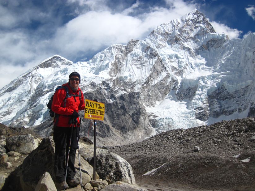 <a href="http://ireport.cnn.com/docs/DOC-1186755">Suzanne Lewis</a> followed the path of many bold adventurers, hiking 80 miles along the Everest base camp trek in Nepal in 2011.