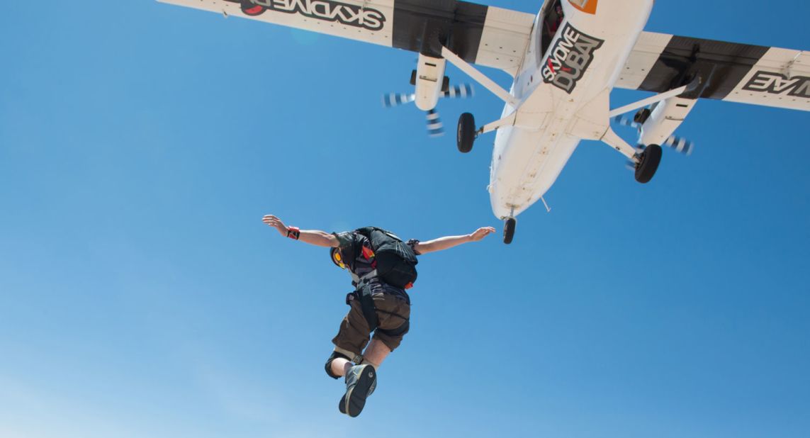 When working as an instructor, Martin acknowledges his wheelchair makes some rookie skydive customers nervous. He says: "It is good for them to see me as anything is a possibility."