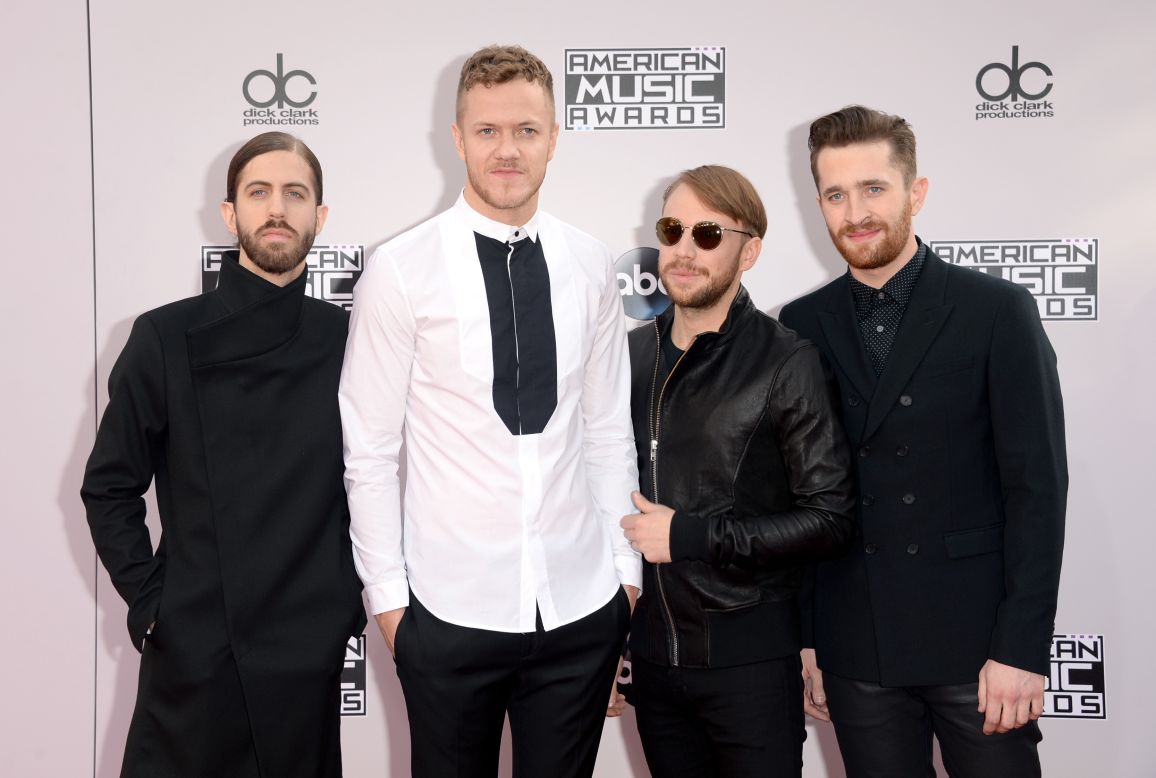 From left, Wayne Sermon, Dan Reynolds, Ben McKee and Daniel Platzman of Imagine Dragons