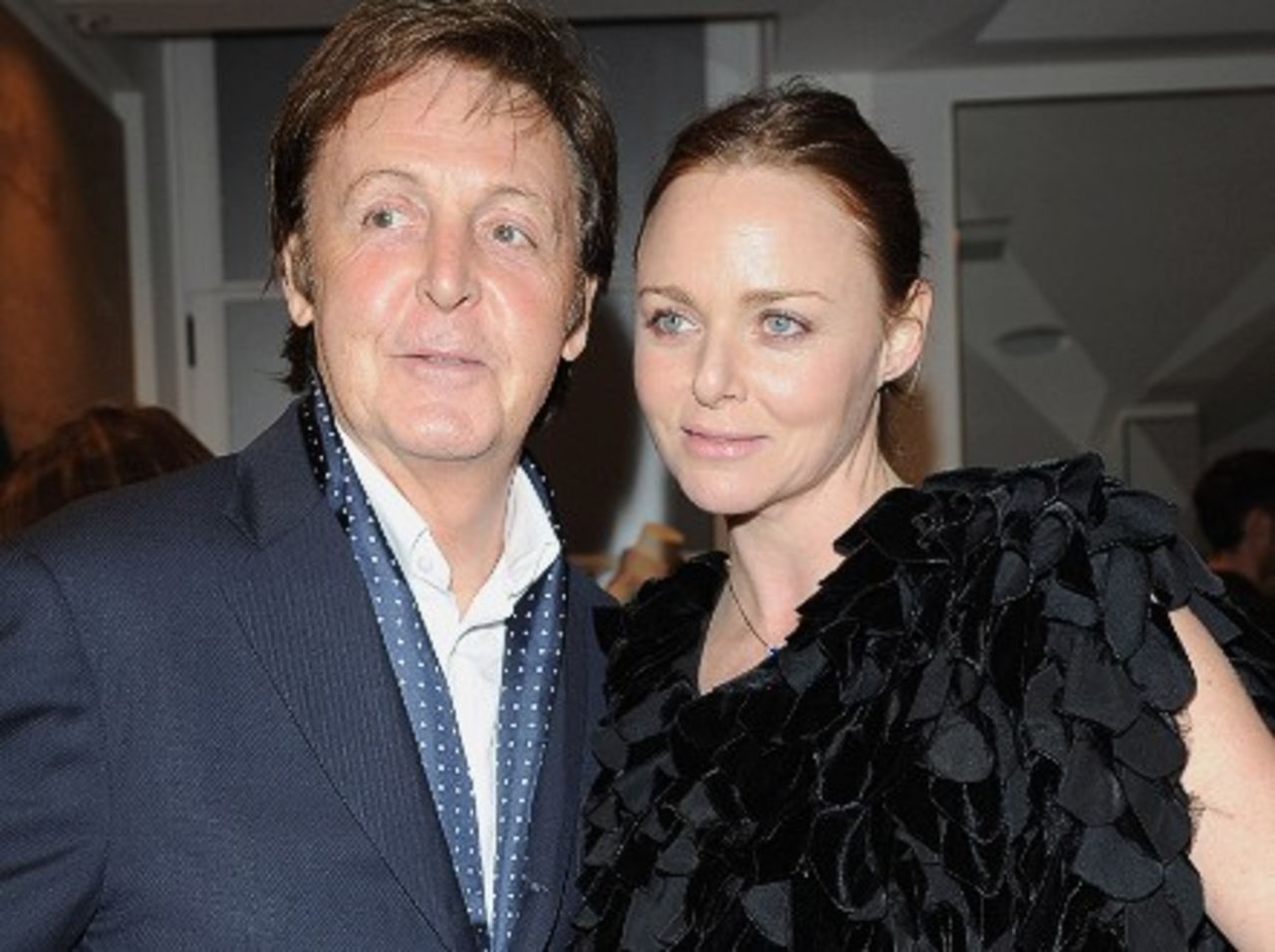 Paul and Stella McCartney attend the Stella McCartney Paris store opening in Paris in 2009.