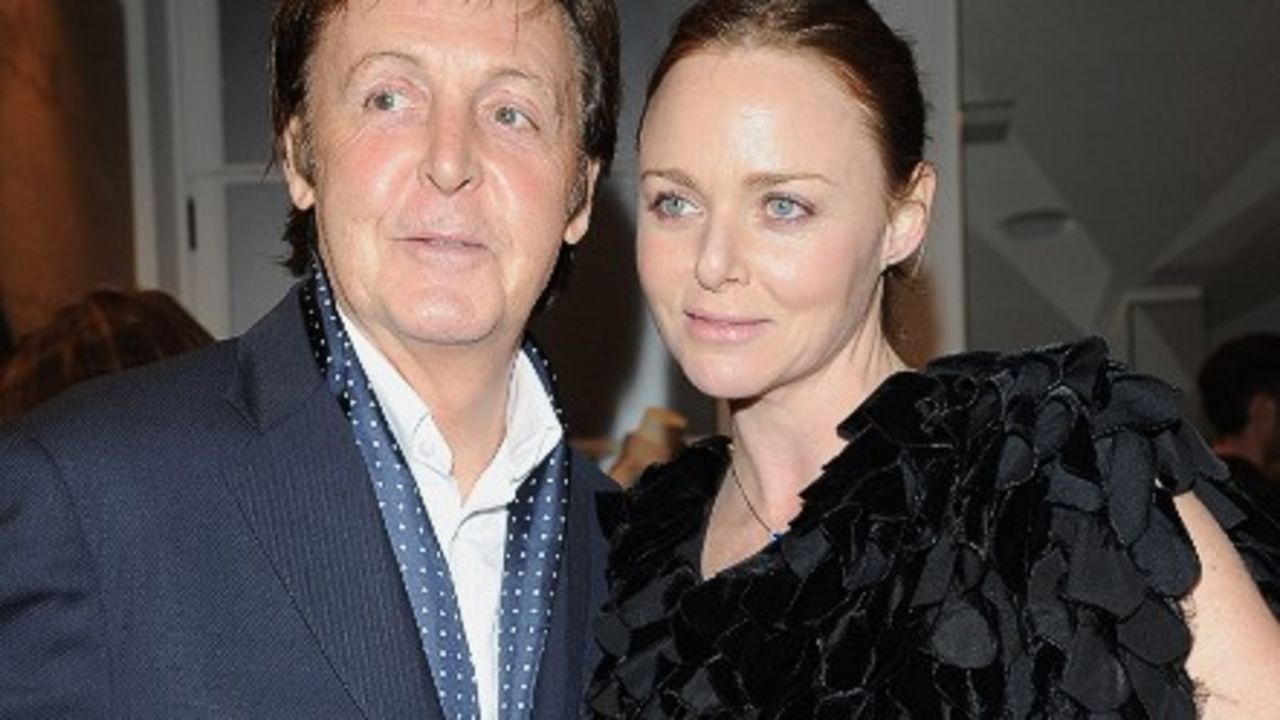 Paul and Stella McCartney attend the Stella McCartney Paris store opening in Paris in 2009.