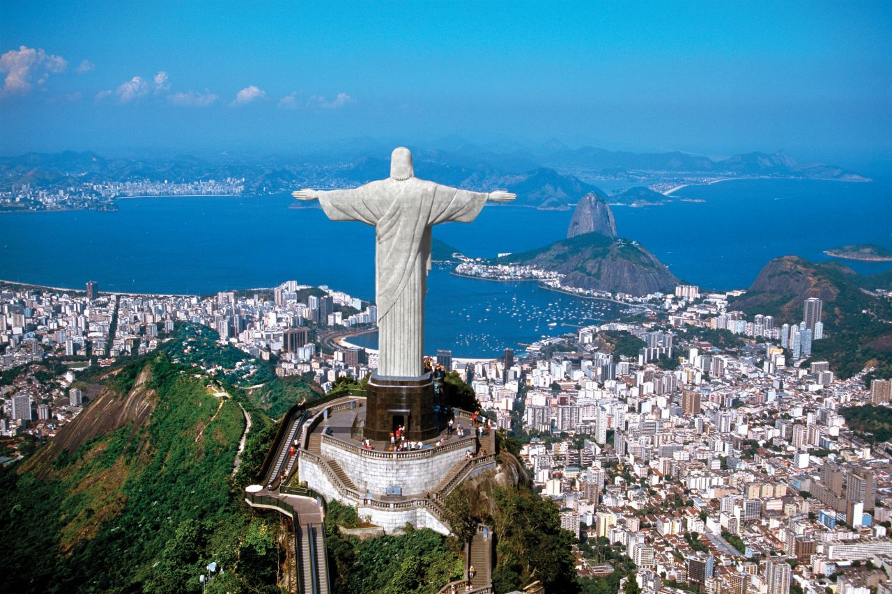 Rio de Janeiro's Christ the Redeemer is 30-meters high and weighs 635 tons. With rods on its arms, head and hands, the statue is hit by lightning on average 12 times per summer.