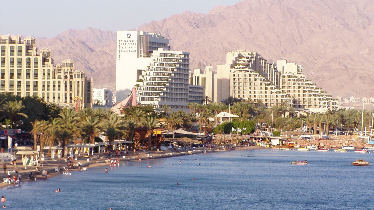 <strong>10. Eilat, Israel:</strong> Israel's southernmost city in the Gulf of Aqaba offers almost year-round sunshine and the stunning national Timna Park, which one TripAdvisor reviewer describes as "a rocky desert, with magnificent views of red and pink rocks." Snorkeling at the Coral Beach Nature Reserve is also recommended. 