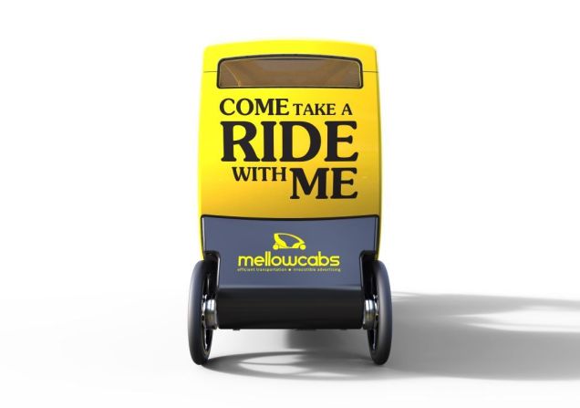 The Mellowcab business aims to earn revenue from advertisers who can put their logo on the vehicle. As well as this, an iPad will be in the passenger area, and companies can pay to have their brand displayed in a digital format.